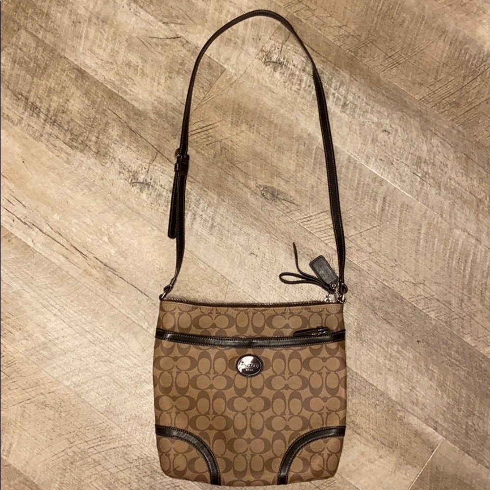 Coach Crossbody in Brown Signature Print